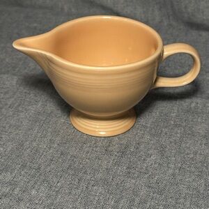 Fiesta Peach Ceramic Creamer Pitcher